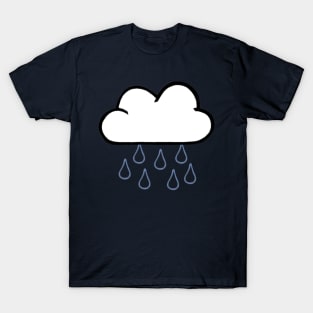 Rainy Cloud Design (Navy) T-Shirt